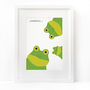 Frog Family Selfie, Personalised Print, thumbnail 4 of 4