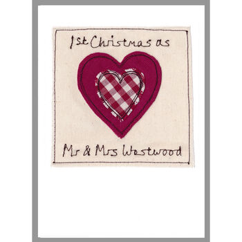 Personalised Heart Christmas Card For Her, Wife, Girlfriend, 2 of 12