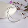 Sterling Silver Infinity Bangle, thumbnail 2 of 5