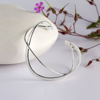 Sterling Silver Infinity Bangle, 2 of 5
