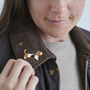 Basset Hound Christmas Dog Pin, thumbnail 2 of 3