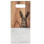Wood And Marble Hare Serving Board, thumbnail 1 of 2