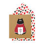 Handmade I Love You Black Cat Valentines Personalised Greeting Card, thumbnail 1 of 4