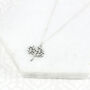 Silver Tree Of Life 50th Birthday Necklace, thumbnail 5 of 10