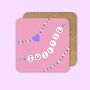 Swiftie Friendship Bracelet Taylor Swift Coaster, thumbnail 1 of 5