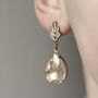 Art Deco Crystal Teardrop Earrings, thumbnail 4 of 7