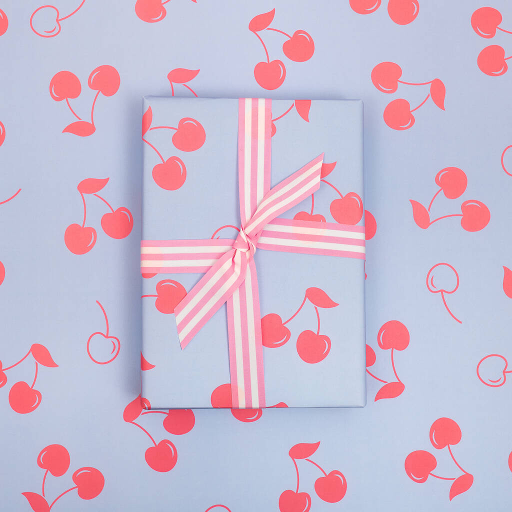 Luxury Cherries Wrapping Paper, 1 of 8
