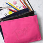Extra Large Embroidered Pencil Case, thumbnail 1 of 4