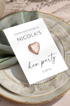 Hen Party Bag Personalised Chocolate Hen Do Favours, 9 of 9