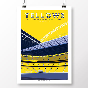 Oxford United Yellows Wembley Poster, 2 of 7