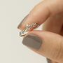 Sterling Silver Oxidised Leaf Ring, thumbnail 1 of 4