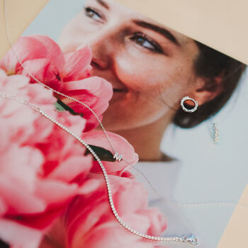 Personalised Silver Cubic Zirconia Tennis Bracelet, 3 of 6