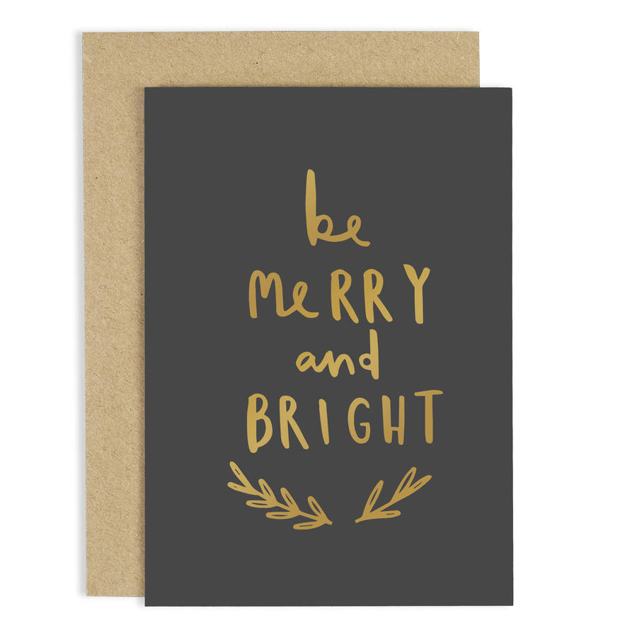 Be Merry And Bright Christmas Card By Old English Company ...