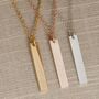 Word Vertical Bar Engraved Necklace, thumbnail 1 of 10