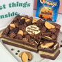 The Personalised Chocolate Orange Brownie Block, thumbnail 1 of 3