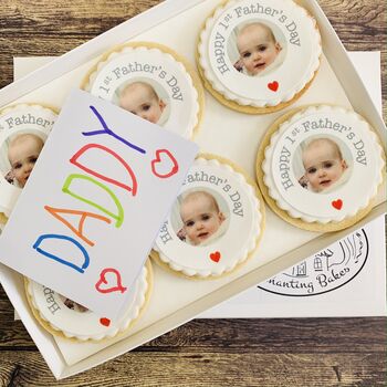 Personalised Father's Day Photo Biscuit Gift Box, 2 of 5