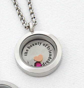 Personalised Secret Message Birthstone Locket Necklace, 6 of 6