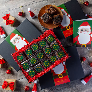 Christmas 'Santa' Indulgent Oreo Brownie Gift Box, 2 of 3
