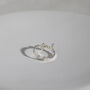 Sterling Silver Hug Open Adjustable Ring, thumbnail 4 of 11