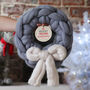 Handmade Personalised Chunky Knit Wreath, thumbnail 1 of 5