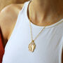 Bronze Celestial Spinner On Gold Vermeil Necklace, thumbnail 4 of 10