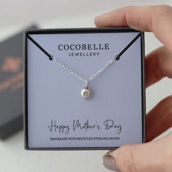 Silver Nugget Of Love Necklace, 6 of 8