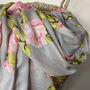 Rose Print Scarf In Beige, thumbnail 2 of 3
