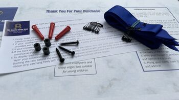 Rosette Holder Display | Dream Believe Achieve | Metal | Wall Mounted Dog Horse Show Rosette Hanger, 3 of 4