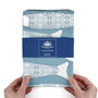 'Ocean Shoal' Grey Blue Pure Cotton Tea Towel, thumbnail 9 of 12