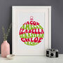 Personalised Family Christmas Bauble Print, thumbnail 3 of 4