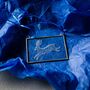 Hare Engraved Glass Hanging Decoration, thumbnail 1 of 6