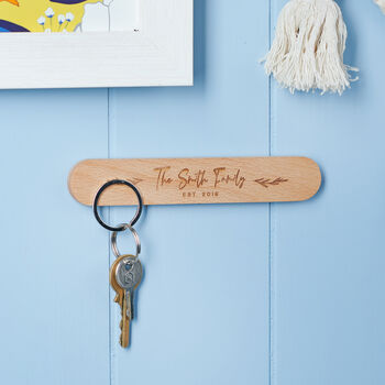 Personalised Wooden Family Magnetic Key Holder, 2 of 4
