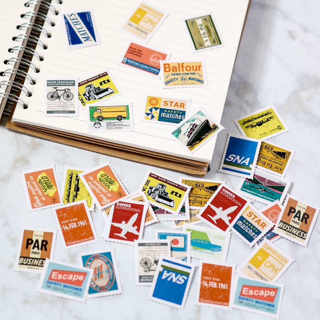 Postage Stamp Sticker Pack By Berylune