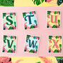 Tropical Leaf Letter Print, thumbnail 12 of 12