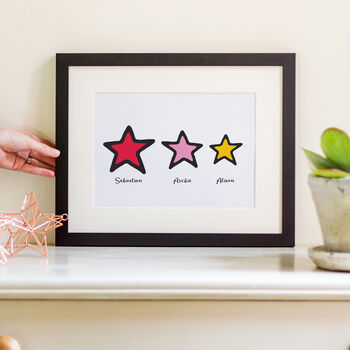 Family Stars Personalised Print, 3 of 7