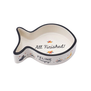 Fish Shaped Cat Bowl In Gift Box, 5 of 5