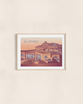 El Divino Nightclub Ibiza Travel Poster Art Print, 3 of 8