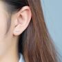 Friendship Sterling Silver Star Cluster Earrings, thumbnail 4 of 7