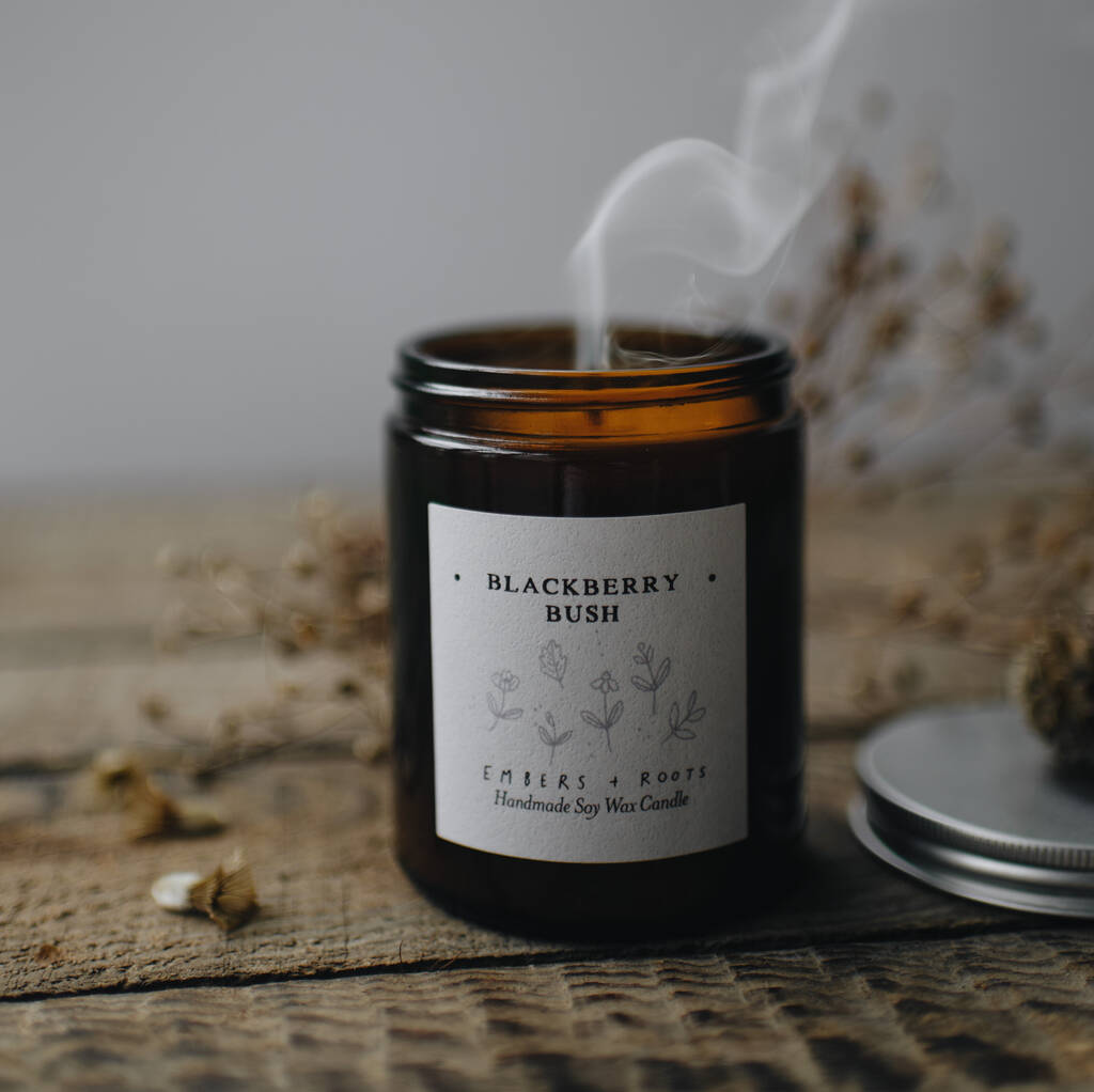 Blackberry Bush Soy Wax Candle, 1 of 10