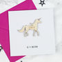 Personalised Unicorn Keepsake Card, thumbnail 1 of 3