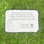 Personalised Large Angel Garden Memorial Stone 38cm X 27cm, thumbnail 3 of 9