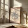 Magic Darling Swan Wall Art Print Kids Bedroom Poster Vintage Striped, thumbnail 4 of 5