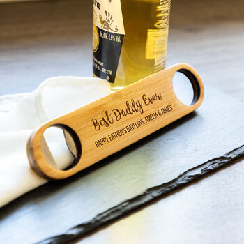 Personalised Best Dad Ever Bottle Opener Gift, 3 of 6