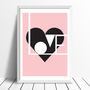 Love Art Print Available In Four Colours, thumbnail 5 of 10