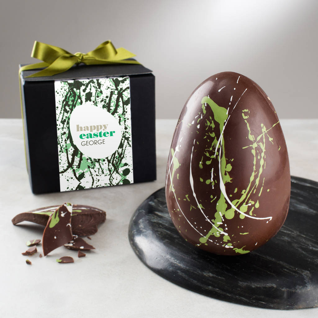 Artisan Dark Chocolate Easter Egg With Surprise Message By Quirky