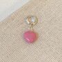 Sterling Silver Pink Heart Charm, thumbnail 3 of 3
