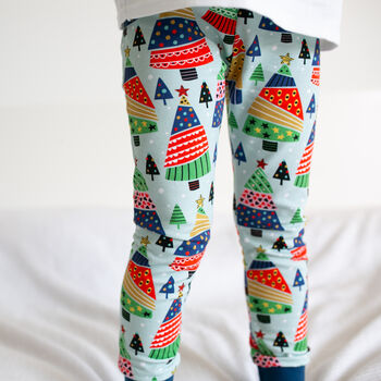 Organic Christmas Tree Leggings, 2 of 4