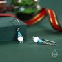 Sterling Silver Tiny Gnome Drop Hook Earrings, thumbnail 4 of 10