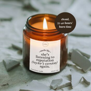 Reputation Taylor's Version Candle, Taylor Swift Candle With Matches, 2 of 10