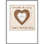 Personalised 7th, 8th Or 19th Wedding Anniversary Card, thumbnail 2 of 6